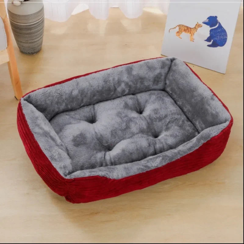 Bed for Dogs And Cats Square Plushi 